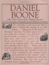 Cover art for Daniel Boone: His Own Story