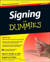 Cover art for Signing For Dummies, with Video CD