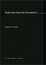 Cover art for Quine and Analytic Philosophy: The Language of Language (MIT Press)