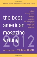 Cover art for The Best American Magazine Writing 2012