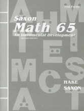 Cover art for Math 65: An Incremental Development (Test Forms booklet)