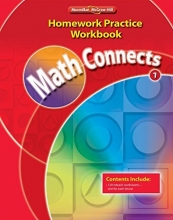Cover art for Math Connects, Grade 1, Homework Practice Workbook (ELEMENTARY MATH CONNECTS)