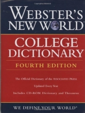 Cover art for Webster's New World College Dictionary, Fourth Edition (Book with CD-ROM)