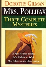 Cover art for MRS. POLLIFAX, Three Complete Mysteries, A Palm for Mrs. Pollifax; Mrs. Pollifax on Safari; Mrs. Pollifax on the China Station