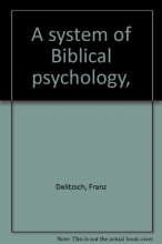 Cover art for A system of Biblical psychology,