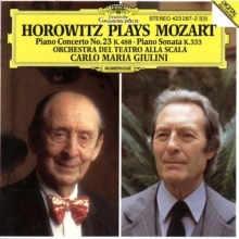 Cover art for Horowitz, Plays Mozart: Piano Concerto No. 23 K.488- Piano Sonata K.333