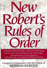 Cover art for The New Robert's Rules of Order