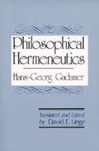 Cover art for Philosophical Hermeneutics