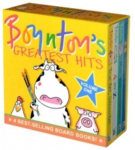 Cover art for Boynton's Greatest Hits: Volume 1/Blue Hat, Green Hat; A to Z; Moo, Baa, La La La!; Doggies (Boynton Board Books)