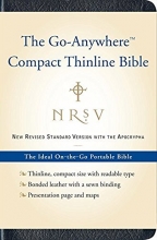 Cover art for NRSV Go-Anywhere Compact Thinline Bible with the Apocrypha (Bonded Leather, Navy