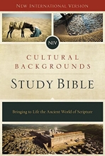 Cover art for NIV, Cultural Backgrounds Study Bible, Hardcover, Red Letter Edition: Bringing to Life the Ancient World of Scripture