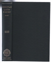 Cover art for A History of Christian-Latin Poetry (Oxford University Press academic monograph reprints)