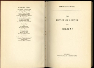 Cover art for The impact of science on society (Matchette Foundation lectures)