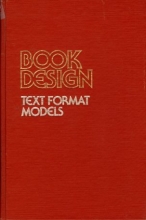 Cover art for Book Design: Text Format Models
