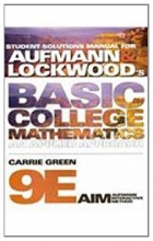 Cover art for Student Solutions Manual for Aufmann/Lockwood's Basic College Mathematics, 9th