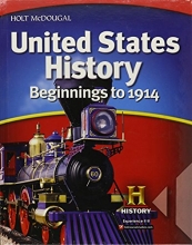 Cover art for United States History: Student Edition Beginnings to 1914 2012