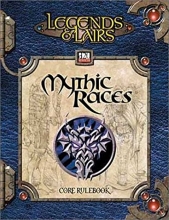 Cover art for Legends & Lairs: Mythic Races - Character Race Compendium