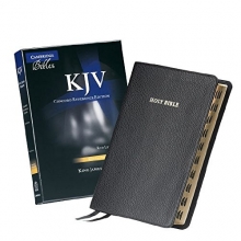 Cover art for KJV Concord Reference Bible, Black Calfsplit Leather, Red Letter Text, Thumb Index KJ564:XRI
