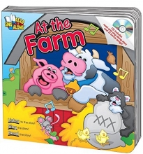 Cover art for At the Farm Read & Sing Along Board Book With CD (Read & Sing Along Board Books)
