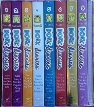 Cover art for Dork Diaries Book Collection Boxed Set - Books 1 -8 - Paperback - Free Poster