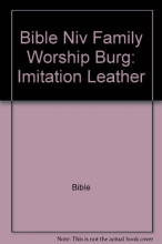 Cover art for The Family Worship Bible, NIV, Burgundy Leather
