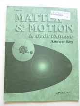 Cover art for Matter & Motion in God's Universe Answer Key