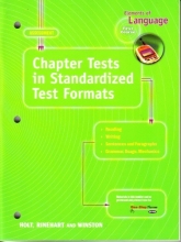 Cover art for Elements of Language: Chapter Tests in Standardized Test Formats, First Course
