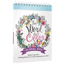 Cover art for "The Word in Color": Hardcover Biblical Inspiration Adult Coloring Book