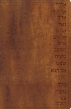 Cover art for GW Names of God Bible Walnut, Hebrew Name Design Duravella