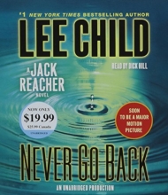 Cover art for Jack Reacher: Never Go Back: A Jack Reacher Novel