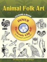 Cover art for Animal Folk Art CD-ROM and Book (Dover Electronic Clip Art)