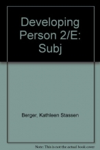 Cover art for The Developing Person Through Childhood and Adolescence, 2nd Edition