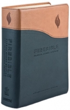 Cover art for New International Version Fire Bible Black/Tan Flexisoft Leather (Hendrickson Bibles)
