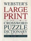 Cover art for Webster's Large Print - Crossword Puzzle Dictionary Over 50,000 Answers