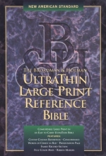 Cover art for Holy Bible: Ultrathin Large Print Reference : New American Standard : Black Bonded Leather