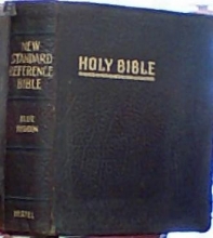 Cover art for The New Standard Alphabetical Indexed Bible Holy Bible Blue Ribbon Edition: (Authorized or King James Version) School and Library Reference Edition Red Letter Edition
