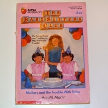 Cover art for Mallory and the Trouble With Twins (Baby-Sitters Club #21)