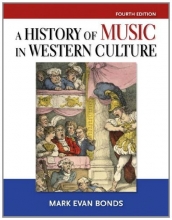 Cover art for History of Music in Western Culture (4th Edition)