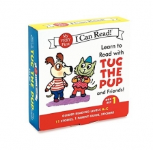 Cover art for Learn to Read with Tug the Pup and Friends! Box Set 1: Levels Included: A-C (My Very First I Can Read)