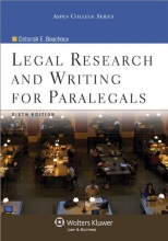 Cover art for Legal Research & Writing for Paralegals, 6th Edition (Aspen College Series)