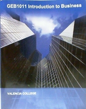 Cover art for GEB 1011 Introduction to Business