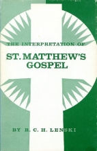 Cover art for The Interpretation of St. Matthew's Gospel