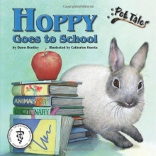 Cover art for Hoppy Goes to School - A Pet Tales Story (with audiobook CD)