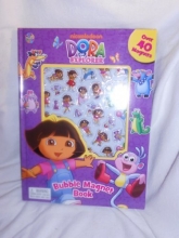 Cover art for Dora the Explorer bubble magnet Book with 40 Magnets, Ages 3+