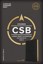 Cover art for CSB Large Print Ultrathin Reference Bible, Black Premium Goatskin, Black Letter Edition