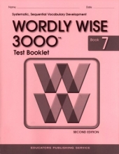 Cover art for Test Booklet for Wordly Wise 3000, Book 7