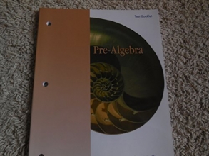 Cover art for Pre-algebra Test Booklet Math U See