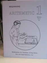 Cover art for Beginning Arithmetic 1 Blacklines Answer Key
