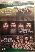Cover art for Duck Dynasty, Seasons 1, 2, and 3, one two, three DVD Value Quack-Pack New
