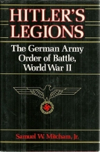 Cover art for Hitler's Legions  The German Army Order of Battle, World War II